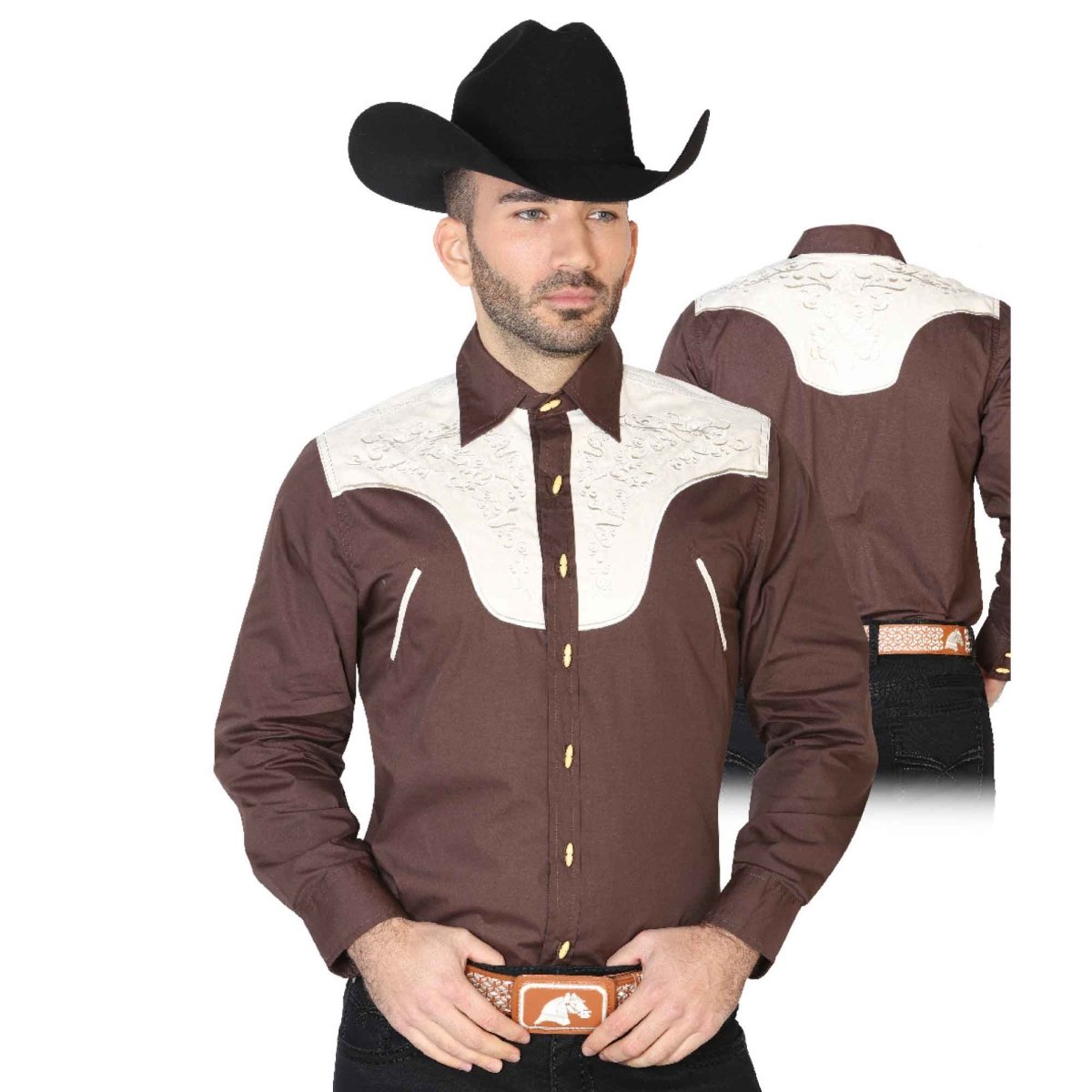 Camisa Charra de Hombre - CharroAzteca.com