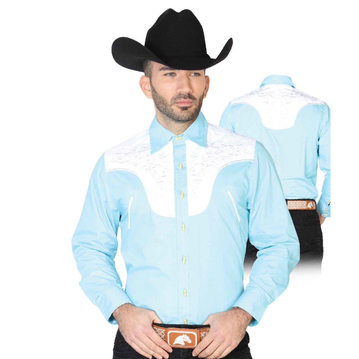 Camisa Charra de Hombre - CharroAzteca.com
