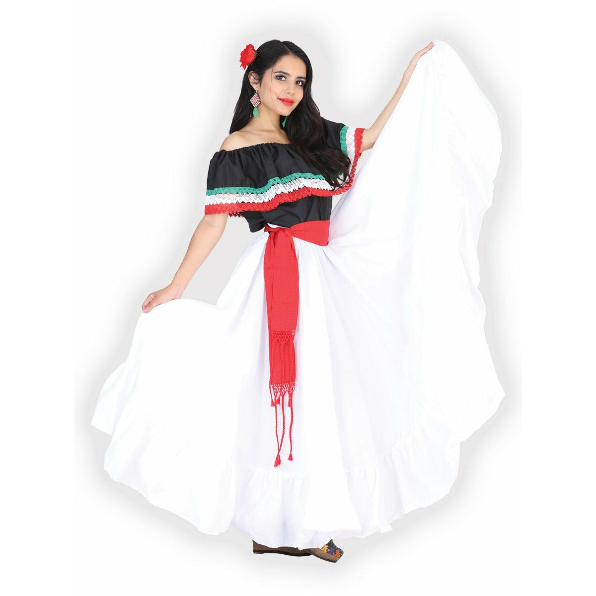 Mexican Folklorico Falda De Ensayo - Practice Skirt - CharroAzteca.com