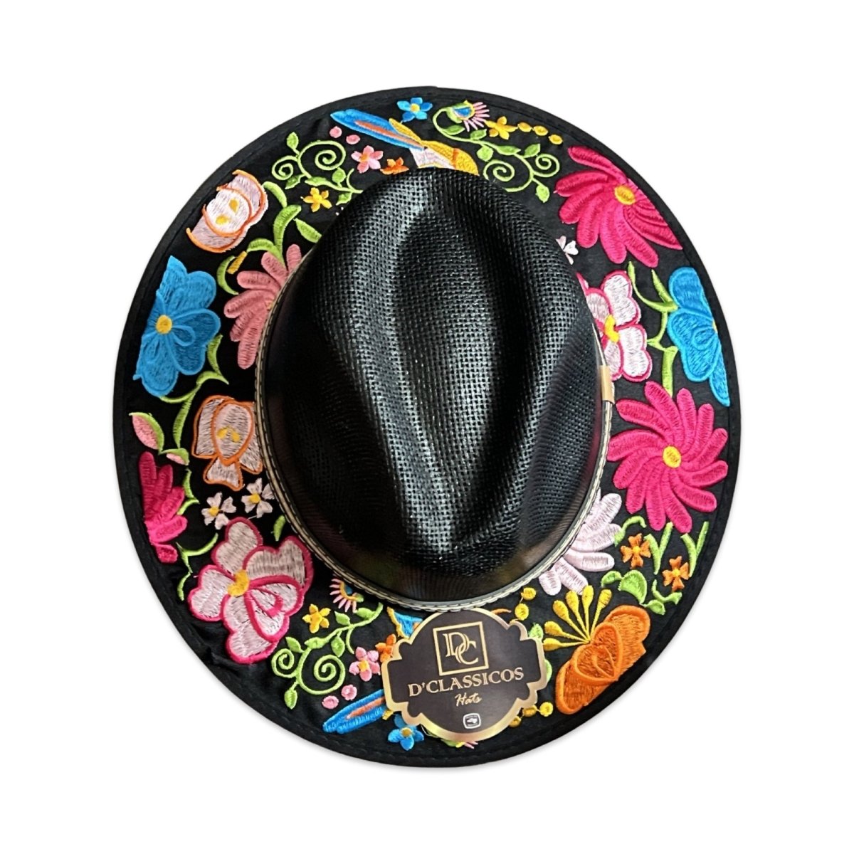 NEW! Women Embroidered Mexican Sombrero - Flowers - CharroAzteca.com
