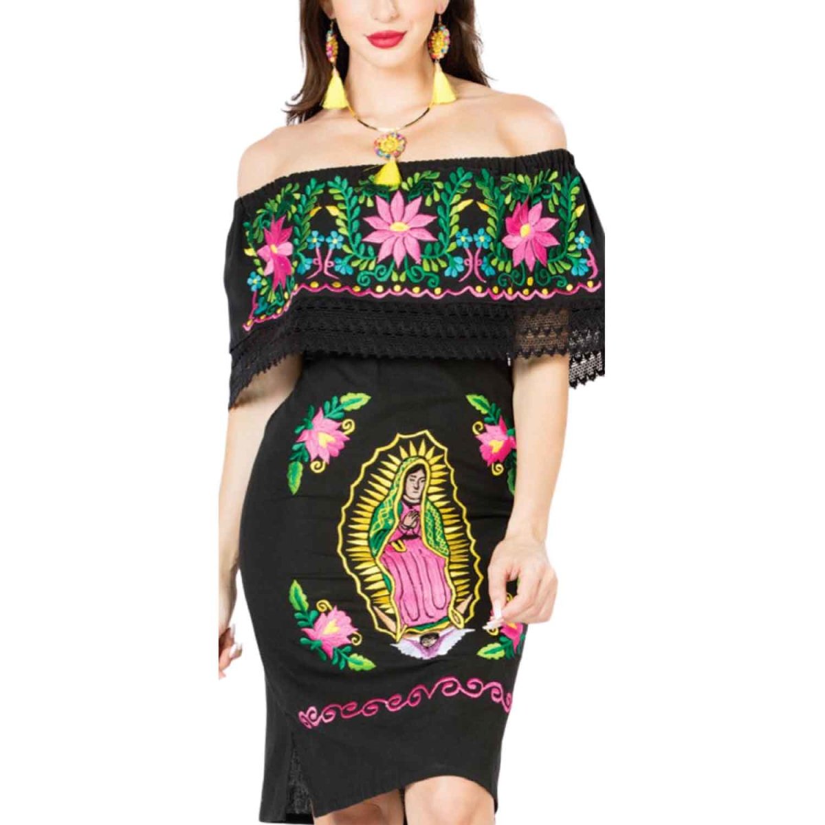 Vestido Artesanal Virgen - CharroAzteca.com