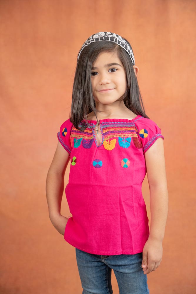 Mexican Girls Artesanal Shirt - Chamula
