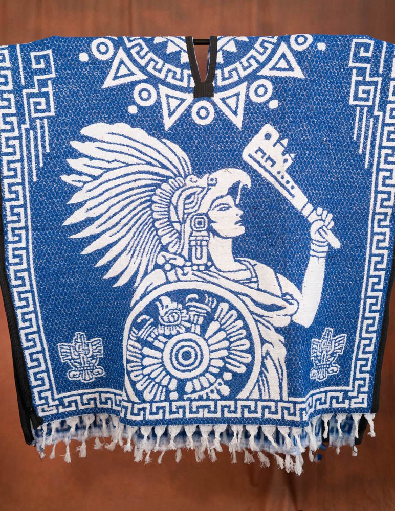 Aztec Super Warm Poncho - CharroAzteca.com