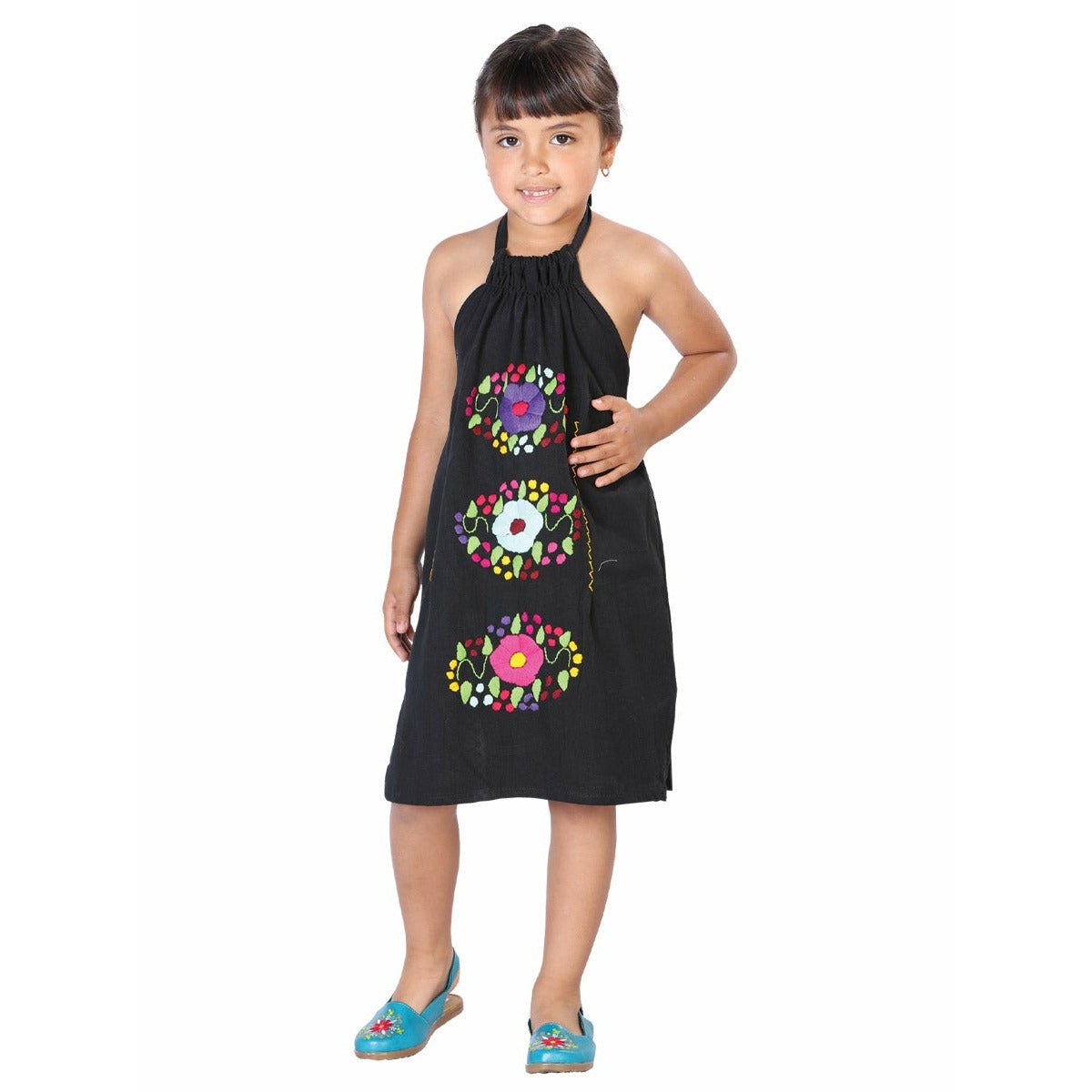 Girls Handmade Mexican Dress - CharroAzteca.com