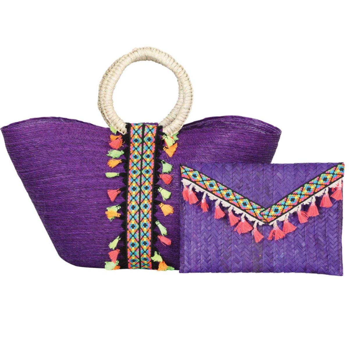 Handmade Artesanal handbag (2 piece set) - CharroAzteca.com