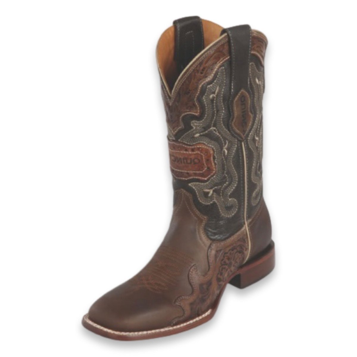 Men's Hand Tooled Leather Rodeo Boot - CharroAzteca.com