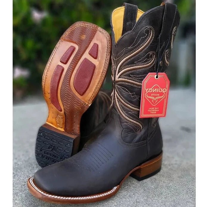 Men's Leather Rodeo Boot - CharroAzteca.com