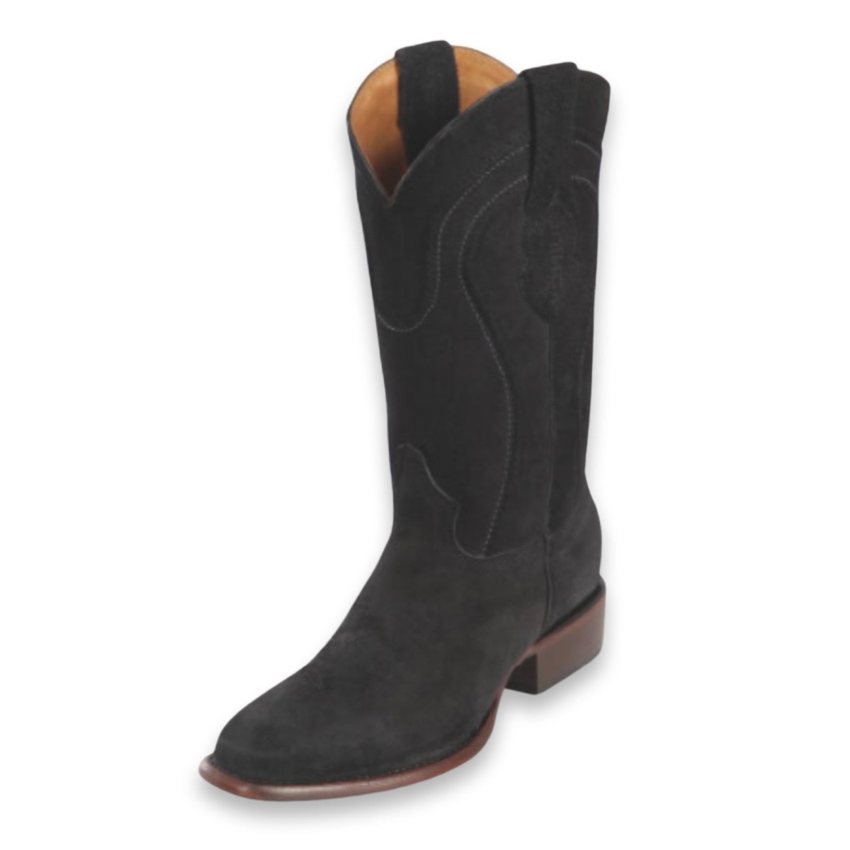 Men's Suede Leather Rodeo Boot - CharroAzteca.com