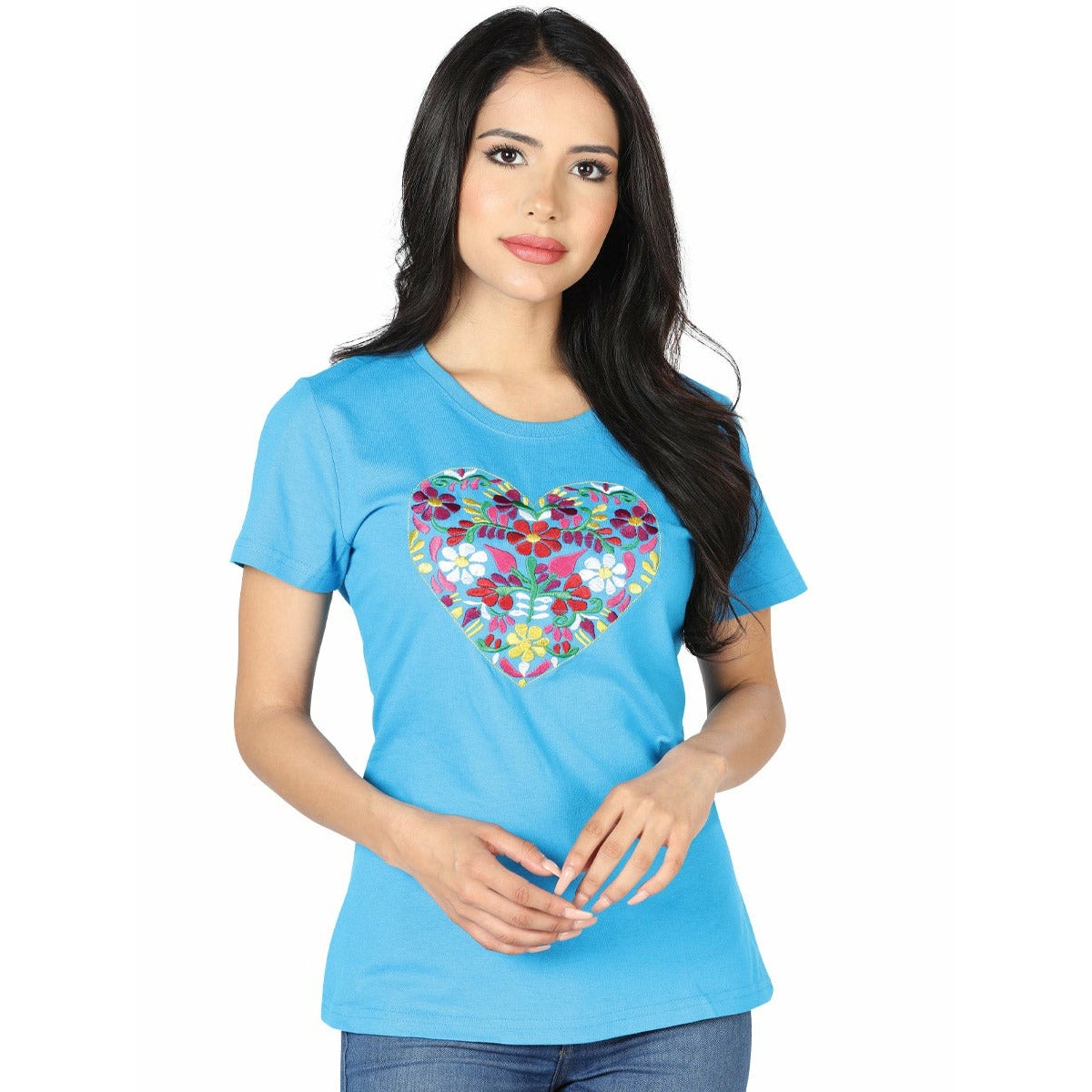 Mexican Embroidered Shirt - Corazon - CharroAzteca.com