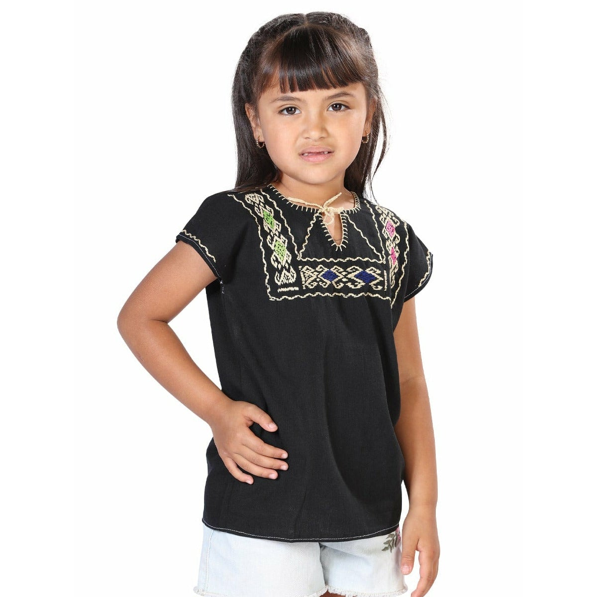 Mexican Girls Artesanal Shirt - Maya - CharroAzteca.com