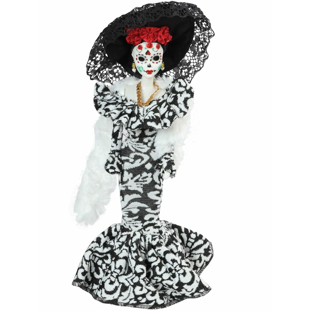 Mexican Handmade Catrina Dia de los Muertos Doll - CharroAzteca.com