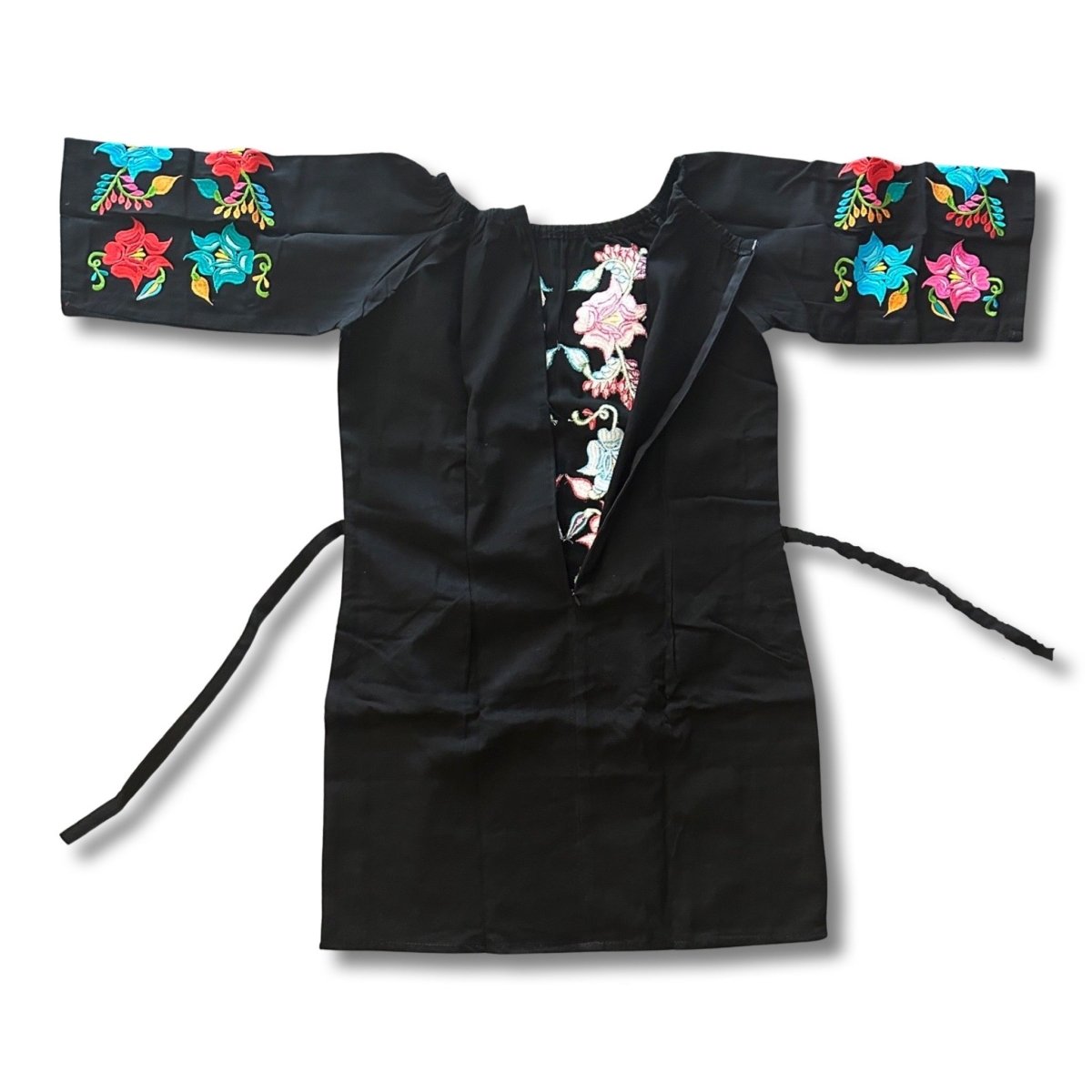 Mexican handmade embroidered dress - Brisa - CharroAzteca.com