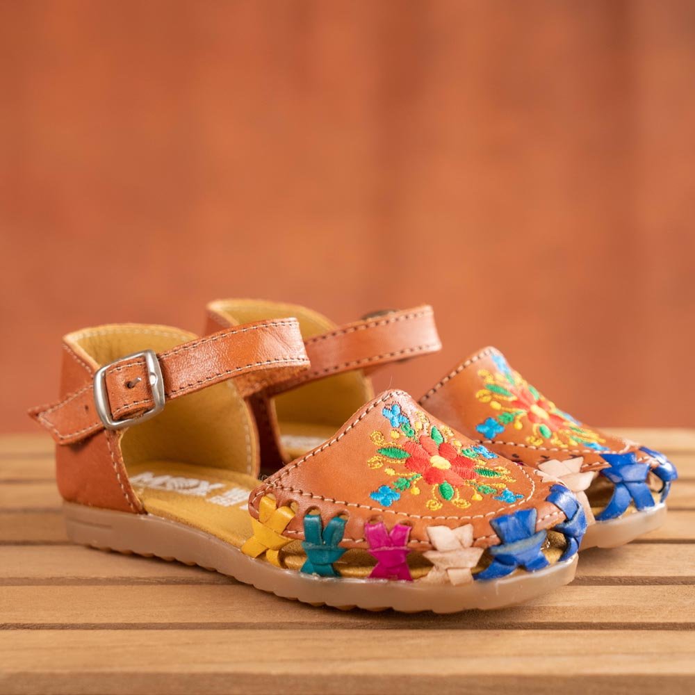 Mexican Handmade little girls shoes - CharroAzteca.com