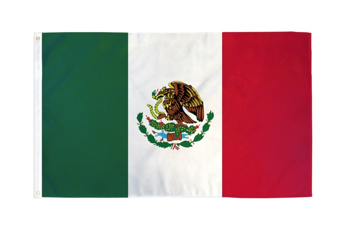 Mexico Flag 3x5ft - CharroAzteca.com