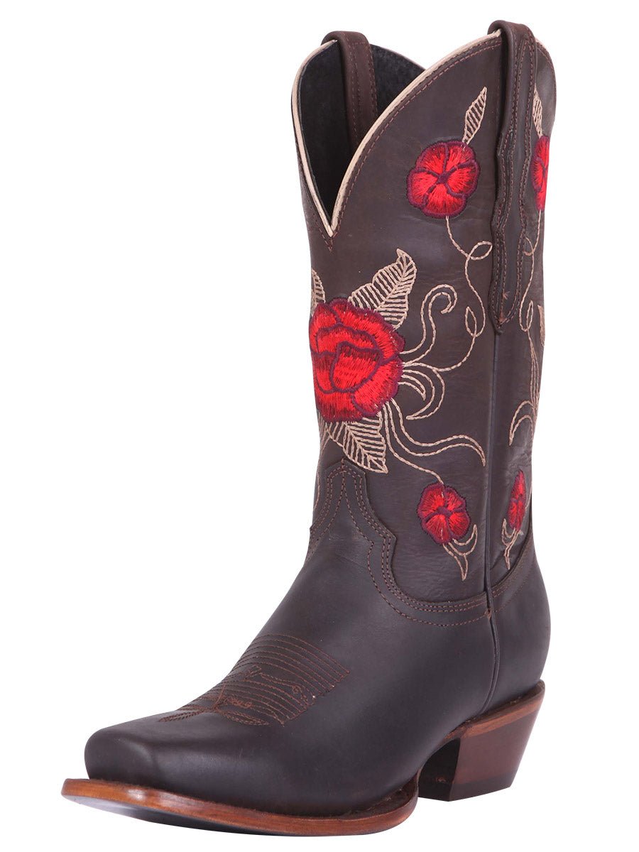 Roses Women Rodeo Boot - CharroAzteca.com