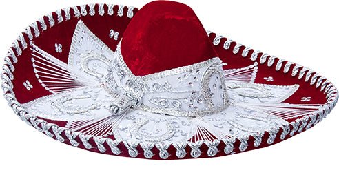 Traditional Sombrero Charro de Terciopelo - Velvet Charro Sombrero - CharroAzteca.com