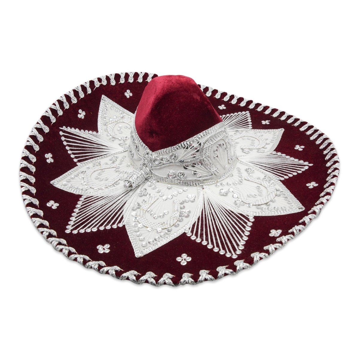 Traditional Sombrero Charro de Terciopelo - Velvet Charro Sombrero - CharroAzteca.com