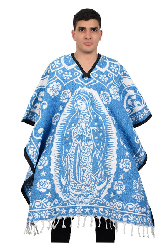 Virgen De Guadalupe super warm poncho - CharroAzteca.com
