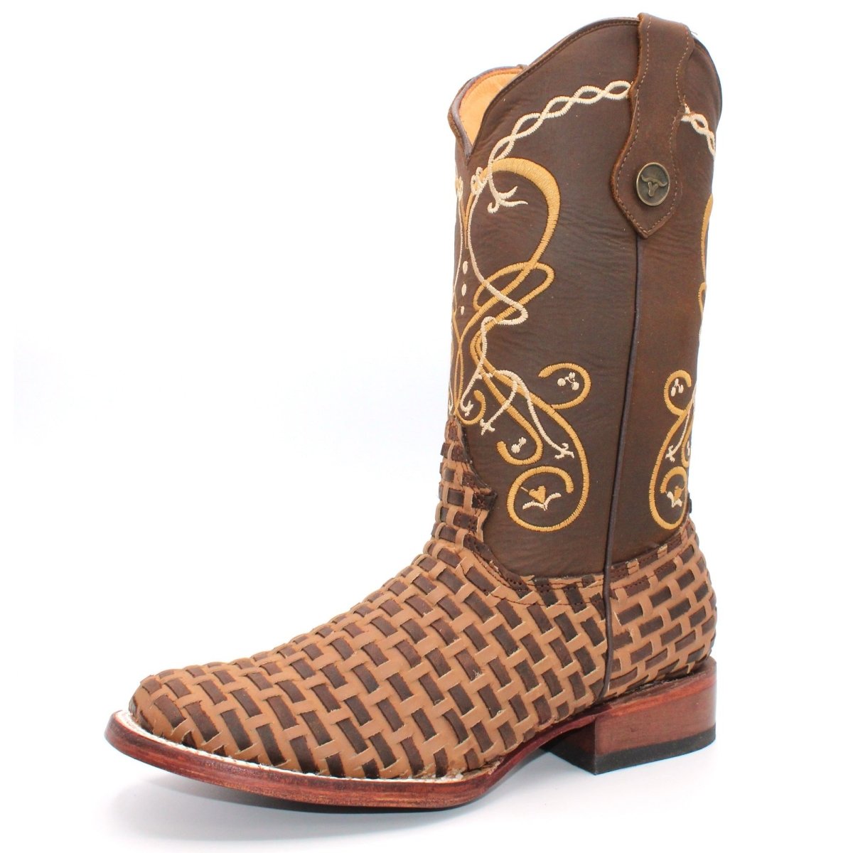 Women's Premium Handmade Wide Square Toe Cowgirl Boot - CharroAzteca.com